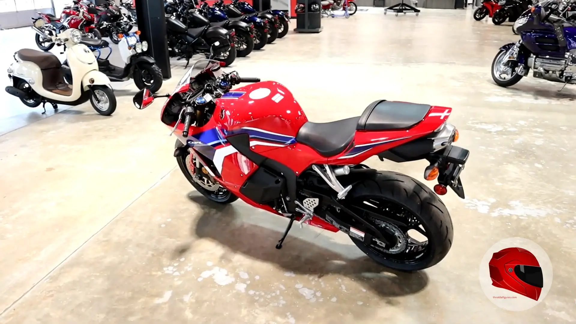 Honda CBR600RR rear three-quarter view