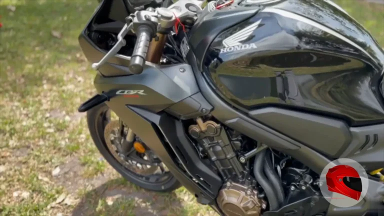 Honda CBR650R cockpit close-up