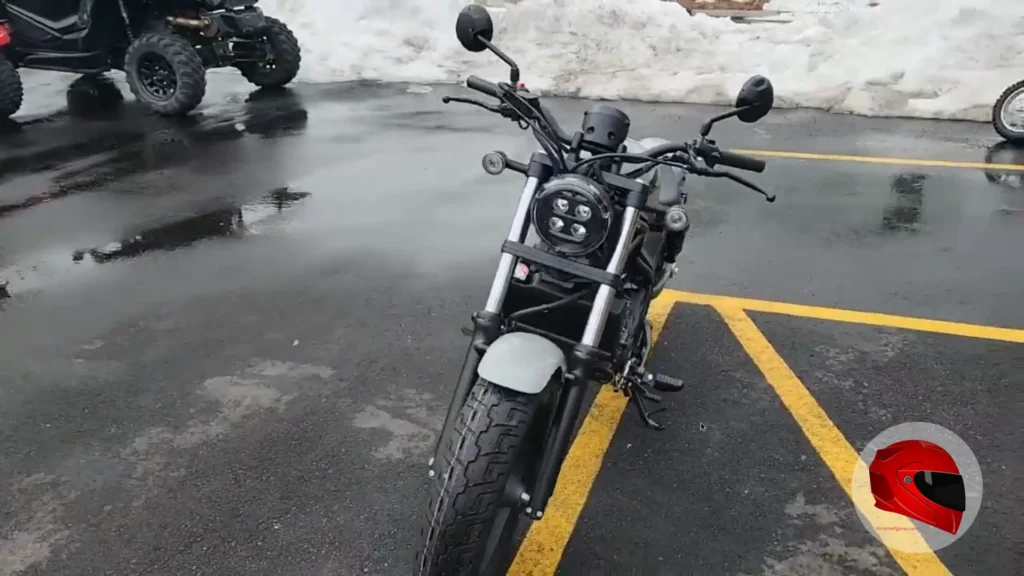 Honda Rebel 300 front view with LED headlight