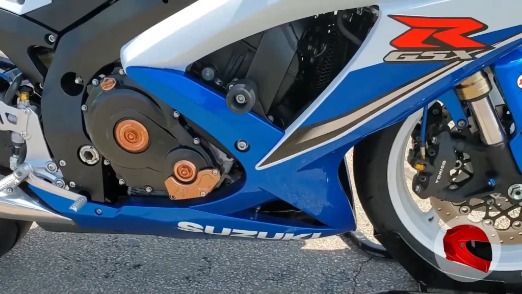 Suzuki GSX-R600 engine close-up